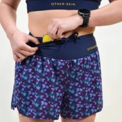Short Course à Pied Femme Bleu Floral Ecoresponsable 11 Short Course à Pied Femme Bleu Floral Ecoresponsable -Plein Air Équipement Magasin short course a pied femme bleu floral ecoresponsable 2