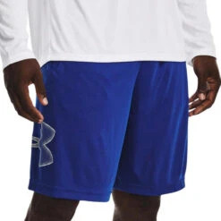 Short De Sport Bleu Homme Under Armour Tech Graphic