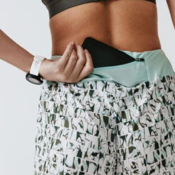 Kalenji Short Printé Running Femme - Dry Vert 14 Kalenji Short Printé Running Femme - Dry Vert -Plein Air Équipement Magasin short printe running femme dry vert 4