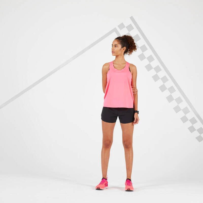 SHORT RUNNING FEMME LÉGER KIPRUN LIGHT NOIR 5 SHORT RUNNING FEMME LÉGER KIPRUN LIGHT NOIR – Image 3