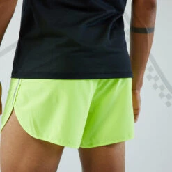 SHORT RUNNING HOMME KIPRUN SPLIT JAUNE -Plein Air Équipement Magasin short running homme kiprun split jaune 2