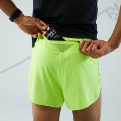 SHORT RUNNING HOMME KIPRUN SPLIT JAUNE -Plein Air Équipement Magasin short running homme kiprun split jaune 6