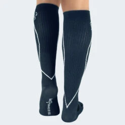 Sport Chaussettes De Course Avec Compression | Mi-bas | Femmes Et Hommes | Bleu -Plein Air Équipement Magasin sport chaussettes de course avec compression mi bas femmes et hommes bleu 3