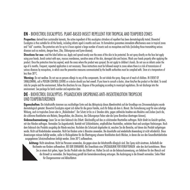 No Brand Spray Anti Insectes Naturel - BIOVECTROL - Eucalyptus Citronné - 75 Ml 6 No Brand Spray Anti Insectes Naturel - BIOVECTROL - Eucalyptus Citronné - 75 Ml – Image 4