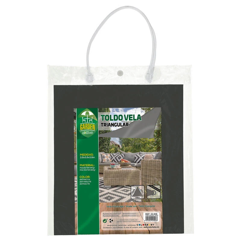 Store à Voile Triangulaire Aktive Garden Gris Anthracite 6 Store à Voile Triangulaire Aktive Garden Gris Anthracite – Image 4