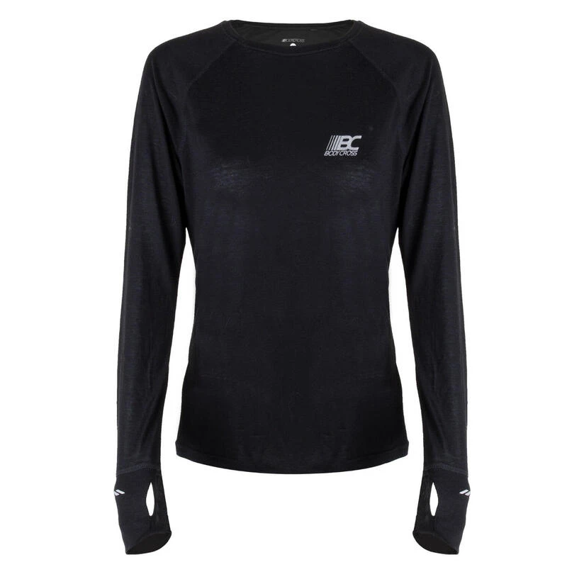 T-shirt De Running Manches Longue Tencel™ Et Laine Mérinos Ines 4 T-shirt De Running Manches Longue Tencel™ Et Laine Mérinos Ines – Image 2