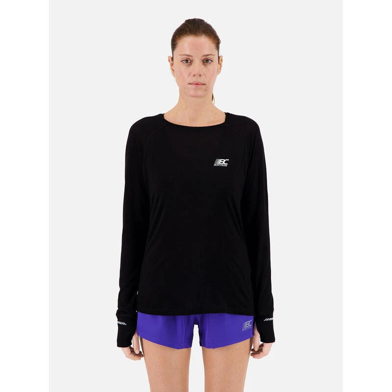 T-shirt De Running Manches Longue Tencel™ Et Laine Mérinos Ines 3 T-shirt De Running Manches Longue Tencel™ Et Laine Mérinos Ines