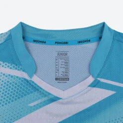 T-shirt De Tennis De Table TTP 560 Enfant Bleu Blanc -Plein Air Équipement Magasin t shirt de tennis de table ttp 560 enfant bleu blanc 2