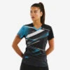 T-shirt De Tennis De Table TTP560 Femme Noir Bleu 2 T-shirt De Tennis De Table TTP560 Femme Noir Bleu -Plein Air Équipement Magasin t shirt de tennis de table ttp560 femme noir bleu