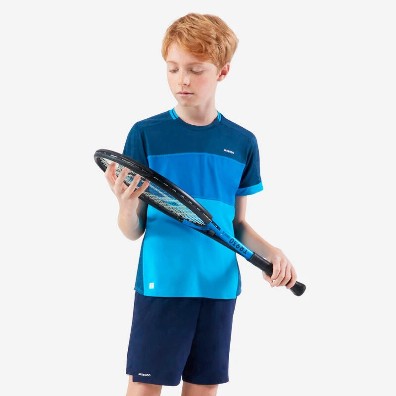 Artengo T-shirt De Tennis Garcon - TTS Dry Bleu 3 Artengo T-shirt De Tennis Garcon - TTS Dry Bleu