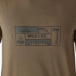 T-shirt Manches Courtes Coton 100 LOGO WILDLIFE -Plein Air Équipement Magasin t shirt manches courtes coton 100 logo wildlife 2