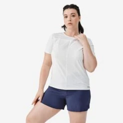 Kalenji T-shirt Respirant Running Femme - Dry+ Breath Blanc
