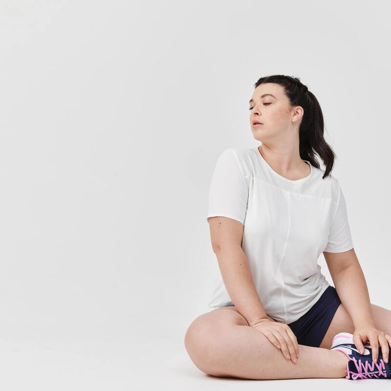 Kalenji T-shirt Respirant Running Femme - Dry+ Breath Blanc 7 Kalenji T-shirt Respirant Running Femme - Dry+ Breath Blanc – Image 5