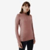 Kalenji T-shirt Running Manches Longues 1/2 Zip Femme - Dry+ Violet -Plein Air Équipement Magasin t shirt running manches longues 12 zip femme dry violet
