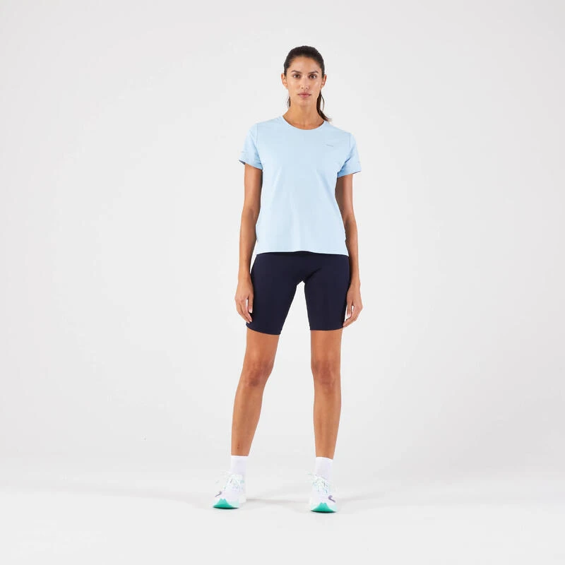 T-shirt Running Respirant Femme - KIPRUN Run 500 Dry Bleu Ciel 8 T-shirt Running Respirant Femme - KIPRUN Run 500 Dry Bleu Ciel – Image 6