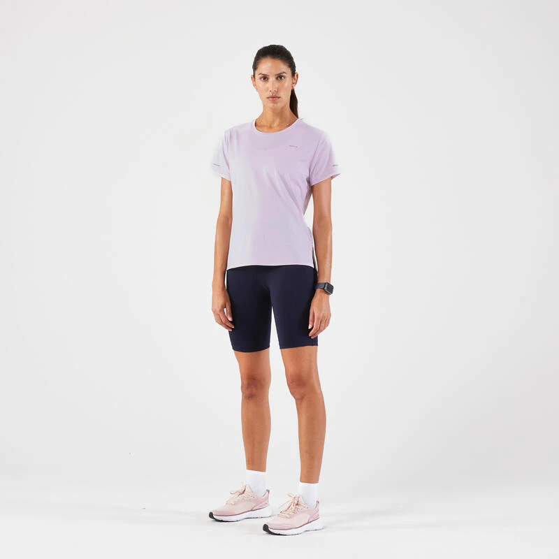 T-shirt Running Respirant Femme - KIPRUN Run 500 Dry Mauve 4 T-shirt Running Respirant Femme - KIPRUN Run 500 Dry Mauve – Image 2