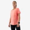 T-shirt Running Sans Couture Femme - KIPRUN Run 500 Confort Corail -Plein Air Équipement Magasin t shirt running sans couture femme kiprun run 500 confort corail