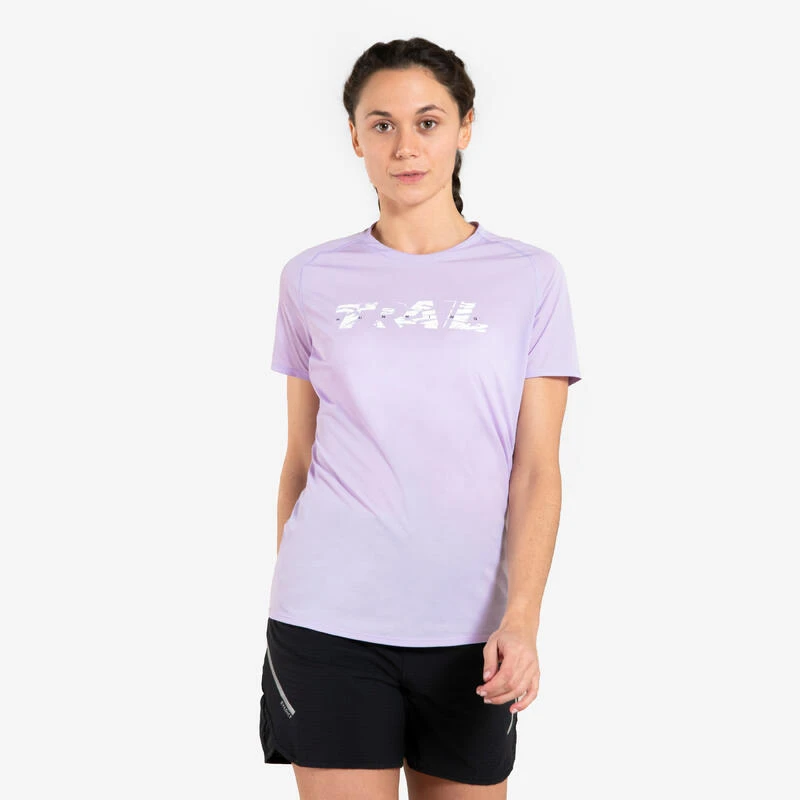 TEE SHIRT DE TRAIL RUNNING MANCHES COURTES GRAPH FEMME LILA 3 TEE SHIRT DE TRAIL RUNNING MANCHES COURTES GRAPH FEMME LILA
