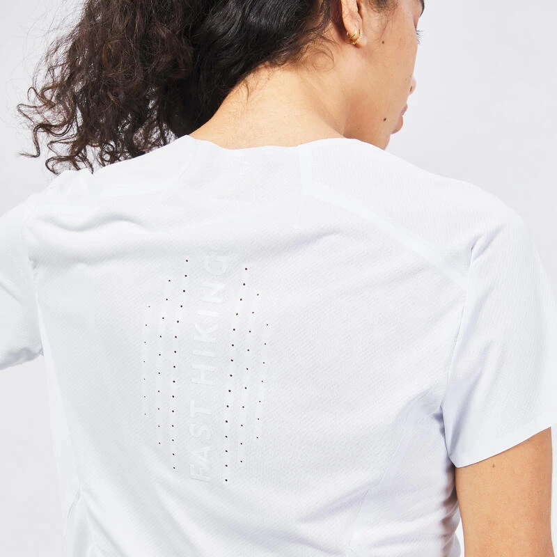 Quechua Tee Shirt Ultra Léger De Randonnée Rapide FH 500 Femme Ice. 6 Quechua Tee Shirt Ultra Léger De Randonnée Rapide FH 500 Femme Ice. – Image 4