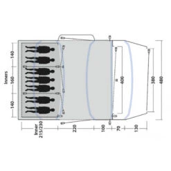 Tente Gonflable Outwell Jacksondale 7PA 9 Tente Gonflable Outwell Jacksondale 7PA -Plein Air Équipement Magasin tente gonflable outwell jacksondale 7pa 2
