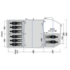 Tente Gonflable Outwell Knightdale 8PA -Plein Air Équipement Magasin tente gonflable outwell knightdale 8pa 2