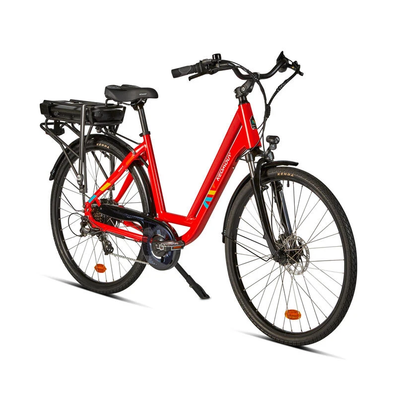 Vélo Ville électrique - NEOMOUV Sinapia Hydraulique - Rouge 4 Vélo Ville électrique - NEOMOUV Sinapia Hydraulique - Rouge – Image 2