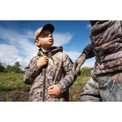 VESTE CHASSE CHAUDE ET IMPERMÉABLE SIBIR 300 JUNIOR CAMOUFLAGE KAMO-BR -Plein Air Équipement Magasin veste chasse chaude et impermeable sibir 300 junior camouflage kamo br 3