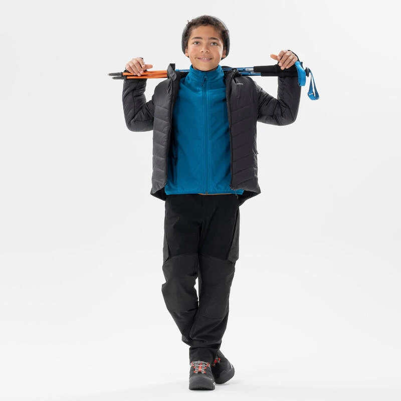 Quechua Veste Polaire De Randonnée - MH150 Bleue - Enfant 7-15 Ans 4 Quechua Veste Polaire De Randonnée - MH150 Bleue - Enfant 7-15 Ans – Image 2