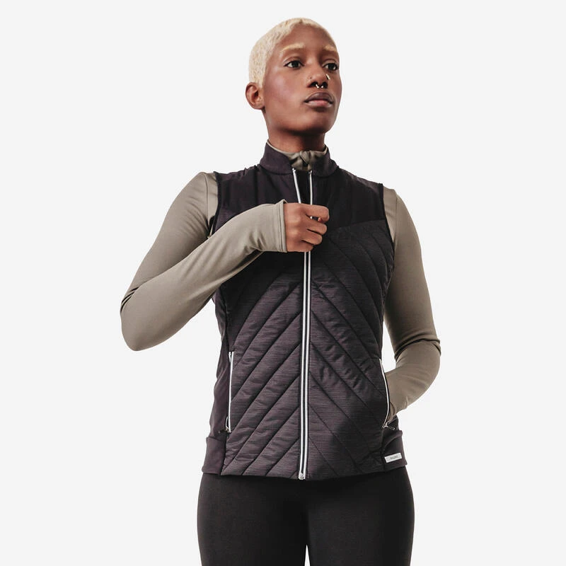 Veste Sans Manche Running Chaude Femme - Warm Noir 3 Veste Sans Manche Running Chaude Femme - Warm Noir