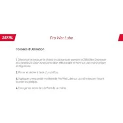 ZEFAL Pro Wet Lube - Lubrifiant Chaîne Vélo Biodégradable -Plein Air Équipement Magasin zefal pro wet lube lubrifiant chaine velo biodegradable 3